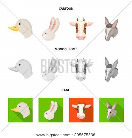 Vector Design Of Agriculture And Breeding Logo. Set Of Agriculture And Organic  Stock Vector Illustr