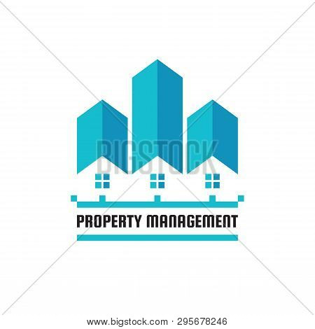 Property Management Concept Business Logo Template Vector Illustration. Real Estate Creative Sign. H