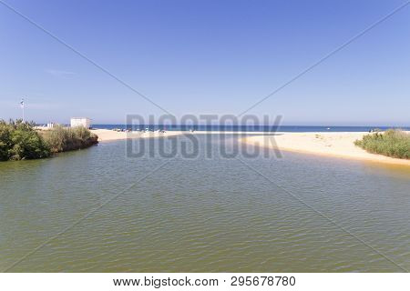 Views Near Dos Salgados Beach In Algarve (portugal)
