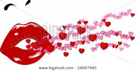 Lips And Hearts
