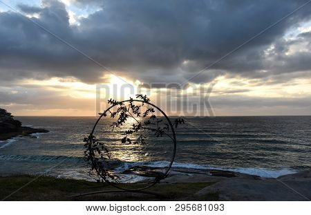 Sydney, Australia - Oct 27, 2018. Stephen Hogan: Byobu. Sculpture By The Sea Along The Bondi To Coog
