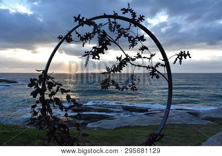 Sydney, Australia - Oct 27, 2018. Stephen Hogan: Byobu. Sculpture By The Sea Along The Bondi To Coog