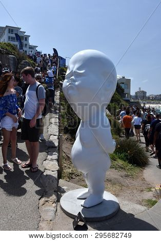 Sydney, Australia - Nov 4, 2018. Viktor Freso: Niemand. Sculpture By The Sea Along The Bondi To Coog