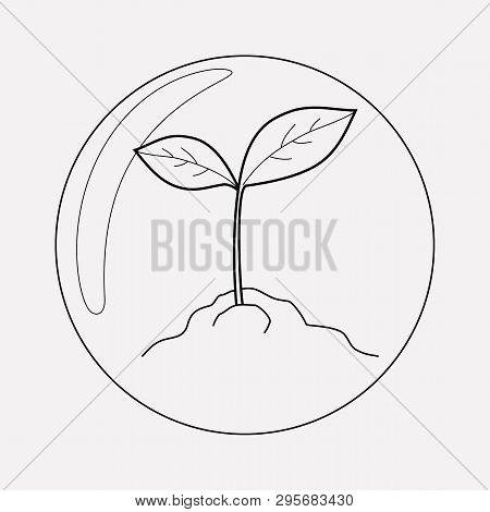 Biosphere Icon Line Element.  Illustration Of Biosphere Icon Line Isolated On Clean Background For Y