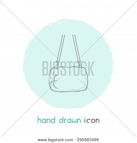 Muff Bag Icon Line Element.  Illustration Of Muff Bag Icon Line Isolated On Clean Background For You