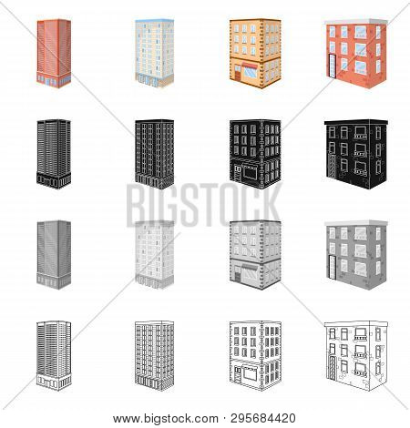 Vector Illustration Of Construction And Building Symbol. Set Of Construction And Estate Stock Vector