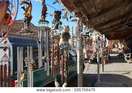 Oatman Arizona, Usa, - Circa 2006 - Shop Keepers Display There Unique Goods In  Old Gold Mining Town