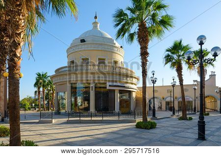 Sharm El Sheikh, Egypt - May 12, 2018: Architecture Of Business And Shopping And Entertainment Distr