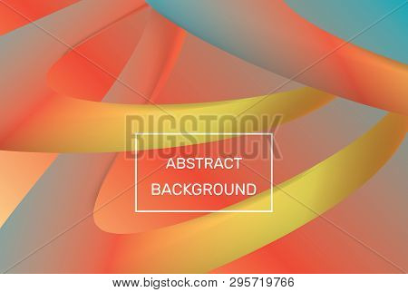 Abstract Fluid Colorful Shapes. Trendy Geometric Background. Vector Eps 10.