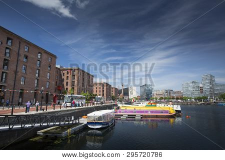 Liverpool, Merseyside, Uk, 11th June 2014, A Daytime View Of Albert Dock In The Cultural Quarter Of 