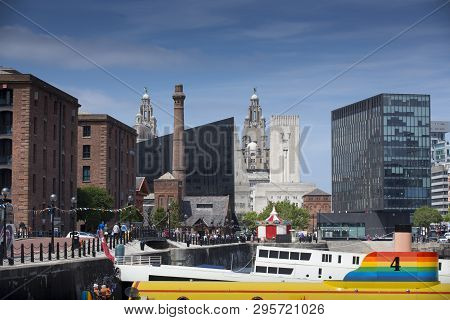 Liverpool, Merseyside, Uk, 11th June 2014, A Daytime View Of Albert Dock In The Cultural Quarter Of 