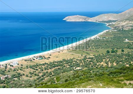 la bellissima costa dell'Albania meridionale