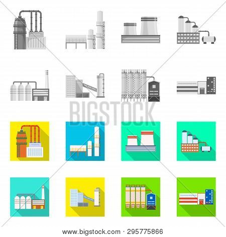 Vector Design Of Production And Structure Icon. Set Of Production And Technology Stock Vector Illust