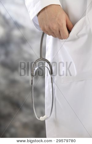 doktor ve stethscope yakın çekim