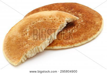 Pancake Locally Named As Chitoi Pitha In Bangladesh Over White Background