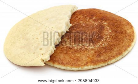 Pancake Locally Named As Chitoi Pitha In Bangladesh Over White Background