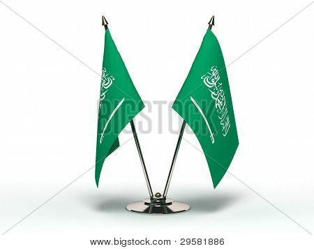 Miniature Flag af Saudi-Arabien (isoleret)