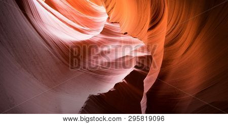 The Famous Red Sand Stone Slot Canyon Antelope Canyon Near Page, Usa.