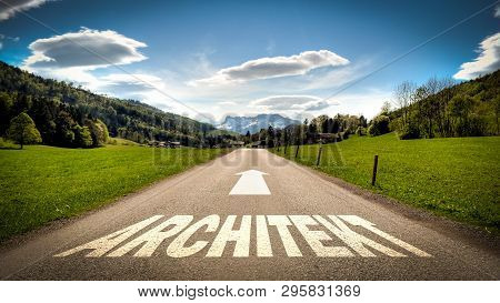 Street Sign The Direction Way To Architekt