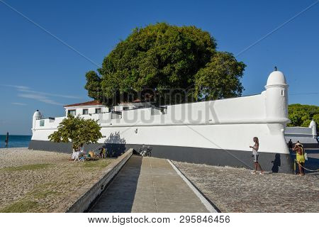 Fort Of Itaparica Island On Brazil