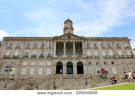 Porto, Portugal - June 21, 2018: Palacio Da Bolsa, Stock Exchange Palace Is A Historical Building In