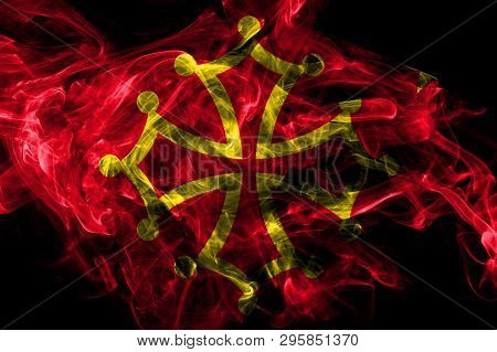 Occitania Smoke Flag, Dependent Territory Flag, Smoke Flag
