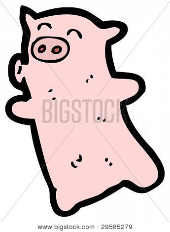 fischi cartoon maiale (versione raster)