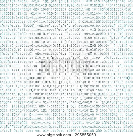 Abstract Matrix Background. Binary Computer Code. Coding. Hacker Concept. Vector Background Illustra