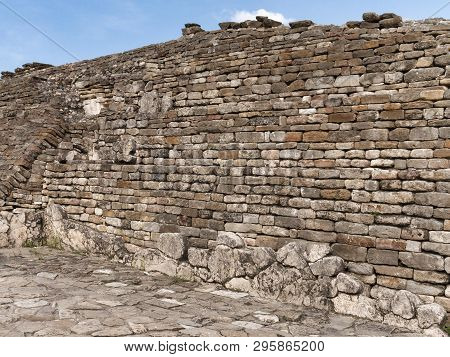 October 06, 2008, Veracruz, Mexico - Pre Hispanic Pyramid Is Seen At The Archeological Area Of El Ta