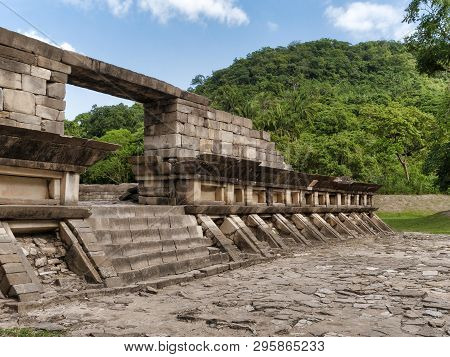 October 06, 2008, Veracruz, Mexico - Pre Hispanic Pyramid Is Seen At The Archeological Area Of El Ta