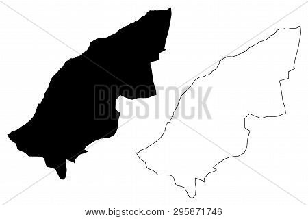 Mostaganem Province (provinces Of Algeria, Peoples Democratic Republic Of Algeria) Map Vector Illust