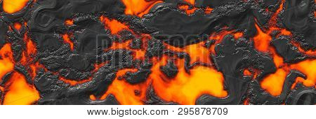 Seamless Magma- Large File. Destroy Molten- Fluid Metal