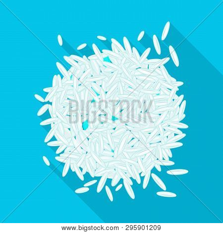 Vector Design Of Grain And Rice  Symbol. Set Of Grain And Seed Vector Icon For Stock.