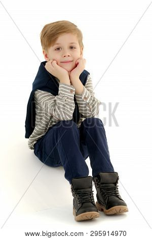 A Little Boy Of School Age Thought About It. The Concept Of The Childs Intellectual Development, Thi