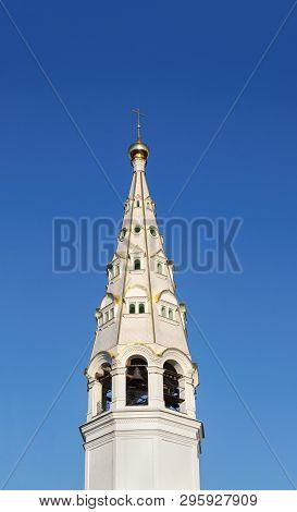 Bell Tower Of The Church Of St. Nicholas (1779), St. Nicholas Convent, Privolzhsk Town, Ivanovo Regi