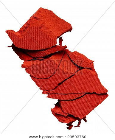 Schiacci ombretto rosso