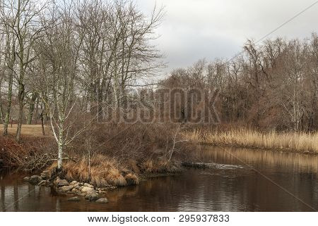 A winter day near the mouth of the Mattapoisett River at the spot along U. S. Route 6 once known as the Herring Run
