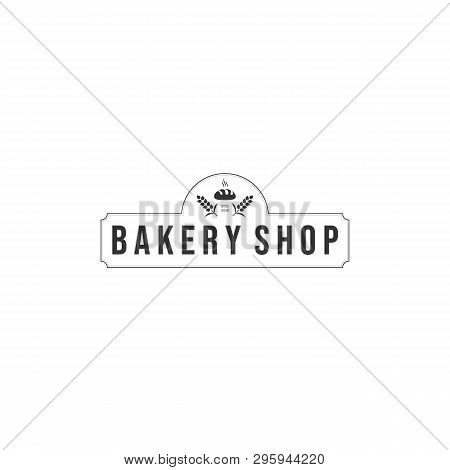 Bakery Shop Logo Vintage Style For Use Bread House, Loaf Store, Food Market, Cafe, Restaurant Etc. V