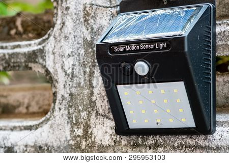 Solar Motion Sensor Wall Light, Ip65 Standard.