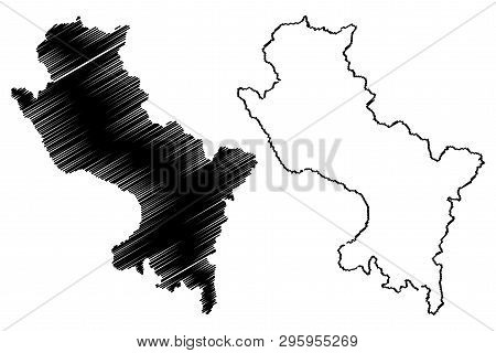 Cuzco Department (republic Of Peru, Regions Of Peru) Map Vector Illustration, Scribble Sketch Cusco 