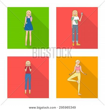 Vector Illustration Of Woman And Body Icon. Collection Of Woman And Style Stock Vector Illustration.