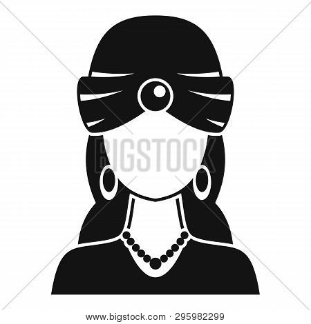 Woman Fortune Teller Icon. Simple Illustration Of Woman Fortune Teller Vector Icon For Web Design Is