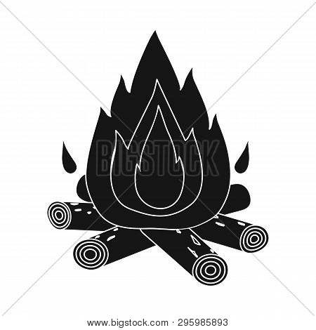 Vector Design Of Bonfire And Fire Logo. Collection Of Bonfire And Flame Stock Vector Illustration.