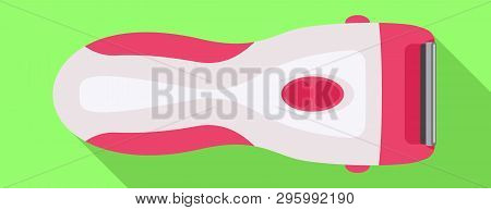 Electric Woman Razor Icon. Flat Illustration Of Electric Woman Razor Vector Icon For Web Design