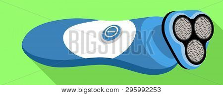 Modern Electric Razor Icon. Flat Illustration Of Modern Electric Razor Vector Icon For Web Design
