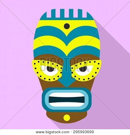 Tiki Ritual Idol Icon. Flat Illustration Of Tiki Ritual Idol Vector Icon For Web Design
