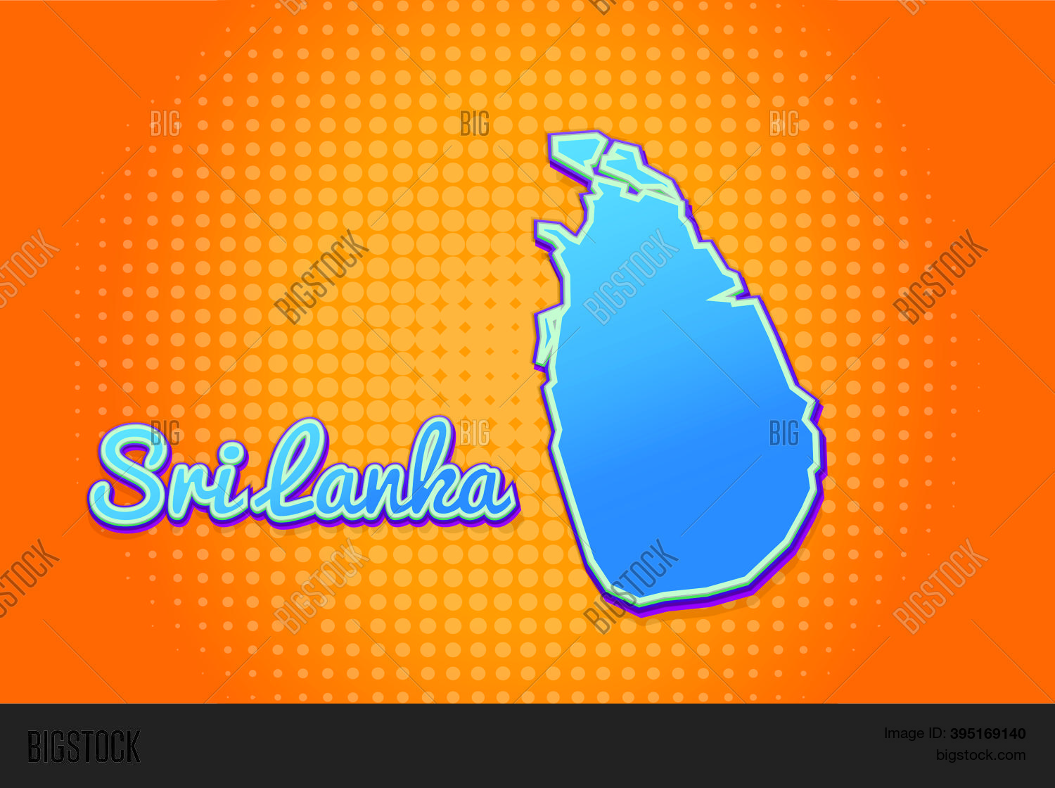 Retro Map Sri Lanka Vector & Photo (Free Trial) | Bigstock