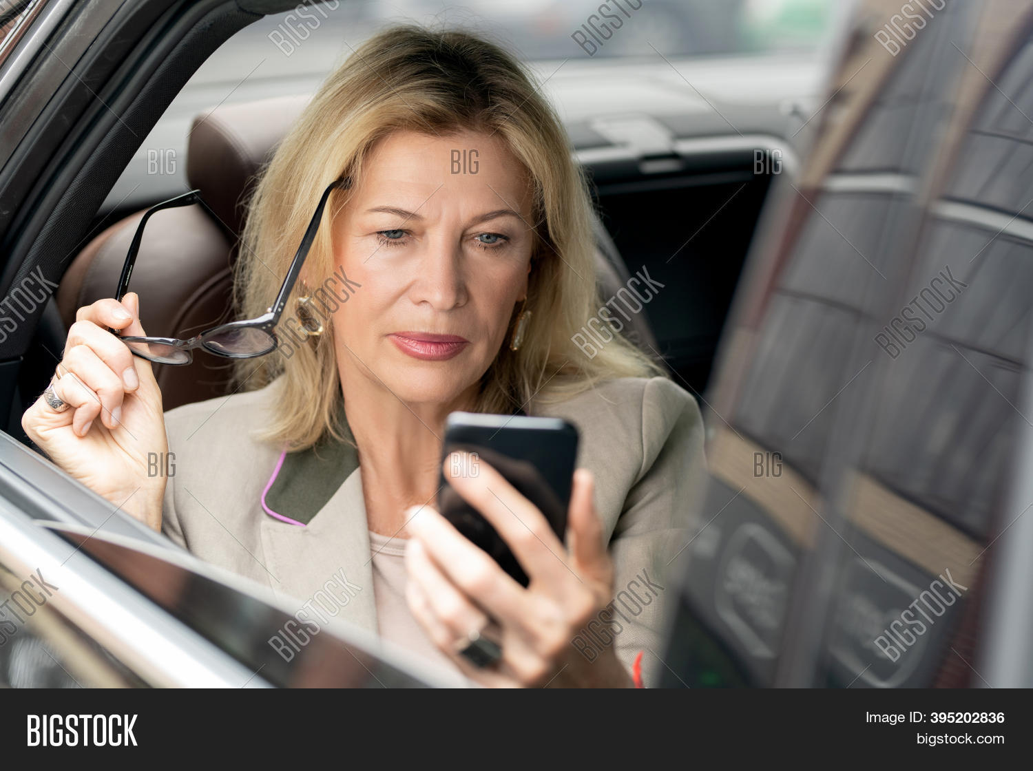 Blond Serious Mature Image and Photo