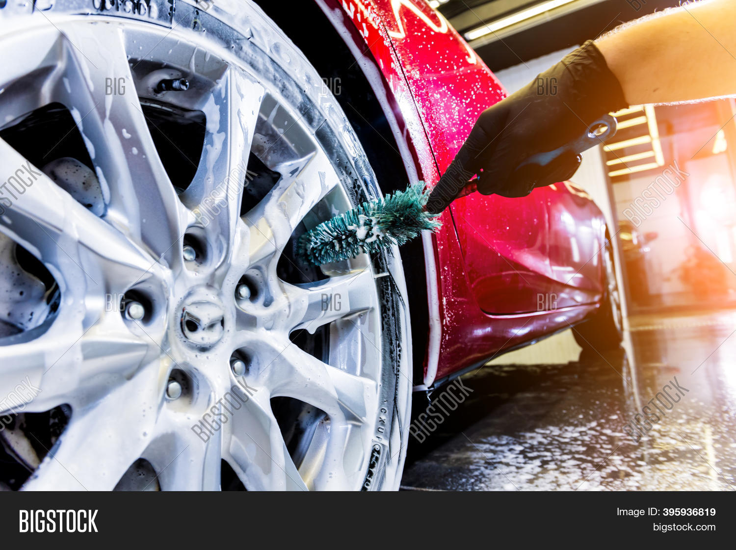 Cleaning Car Wheel Image & Photo (Free Trial) Bigstock