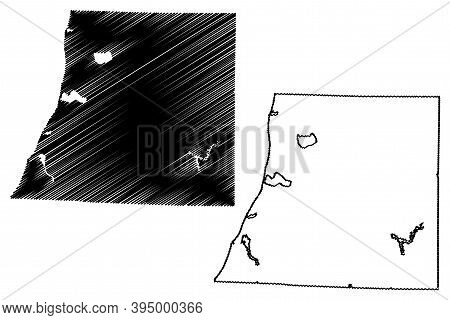 Manistee County, Michigan (u.s. County, United States Of America, Usa, U.s., Us) Map Vector Illustra